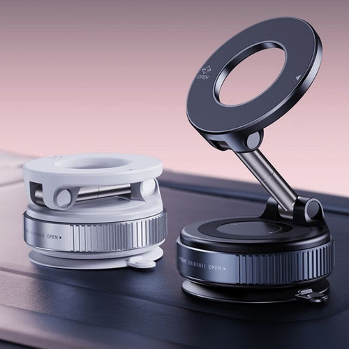 360° Rotating Magnetic Car Phone Holder – Vacuum Suction Mount