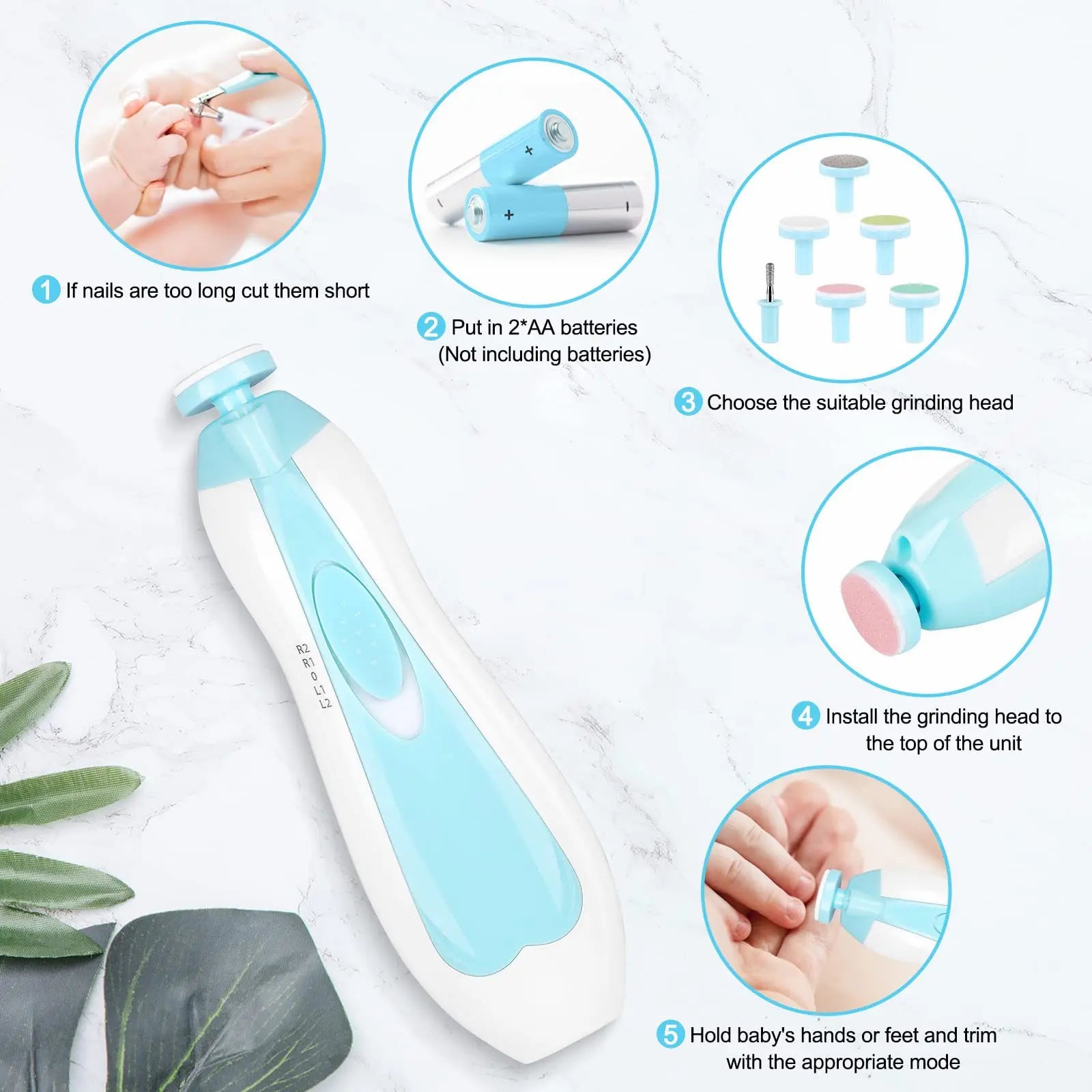 Safe Baby Electric Nail Trimmer (Shipping US only)