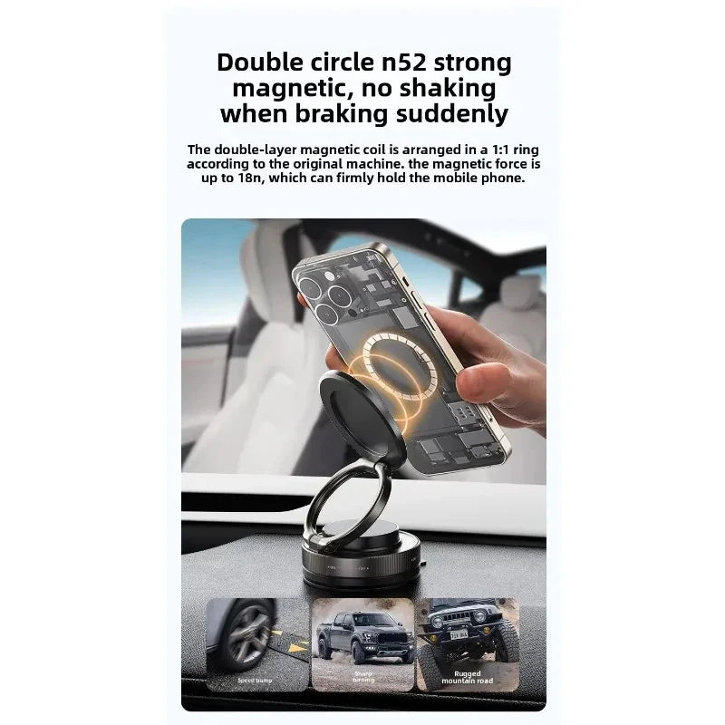 Magnetic Phone Holder for car, 360° Rotatable, Foldable & Adjustable Magnetic Car Mount, , Compatible with iPhone & Other Phones(Shipping US only)